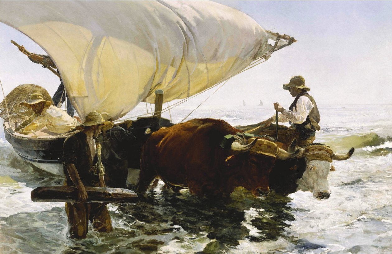 Balıkçılıktan dönüş by Joaquín Sorolla