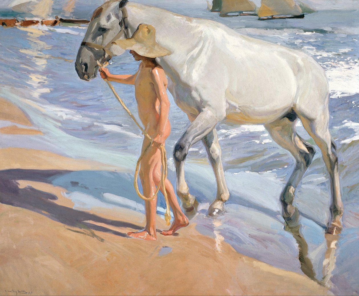 At Hamamı by Joaquín Sorolla