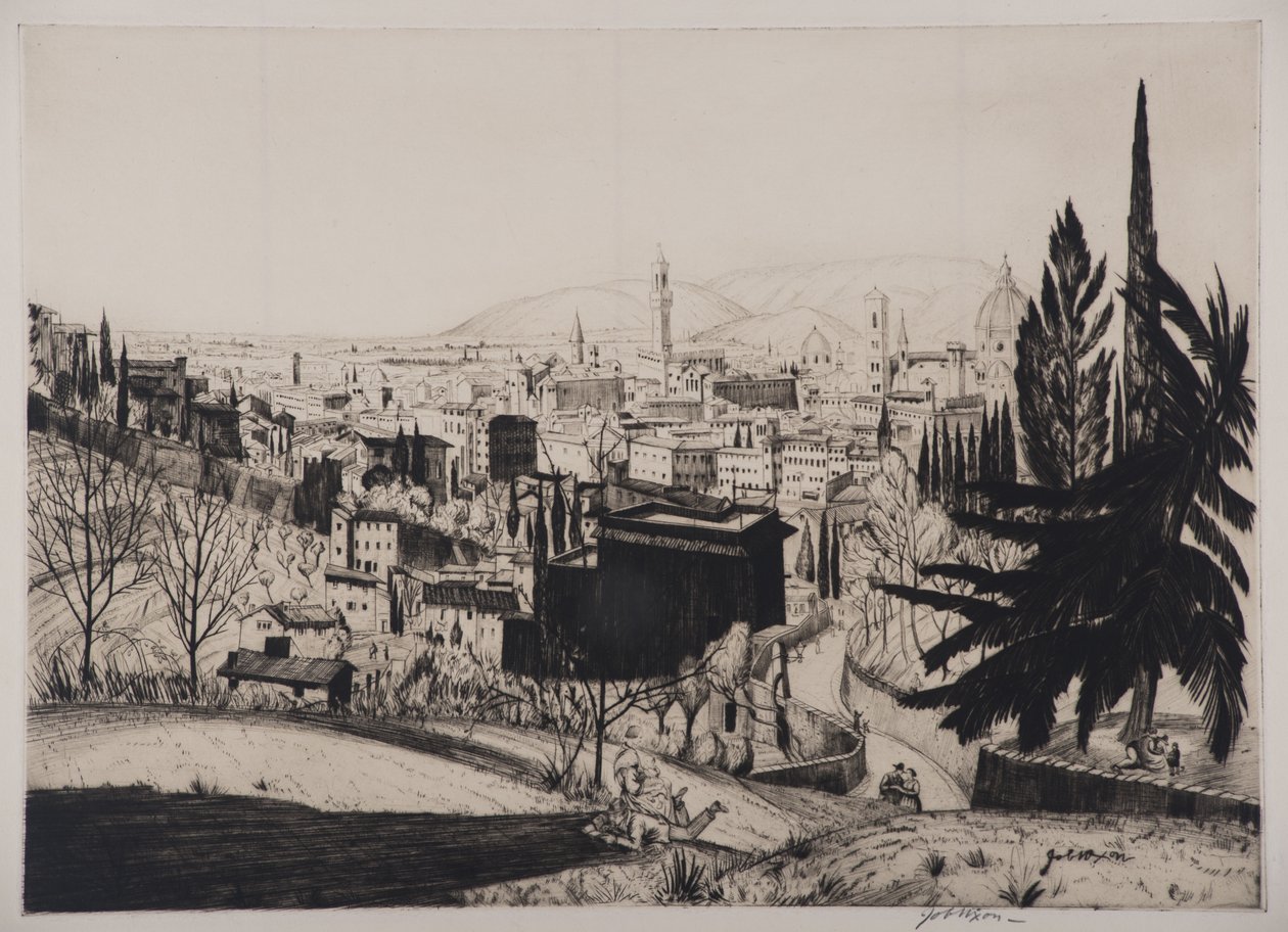 Floransa, 1924 (kuru nokta) by Job Nixon