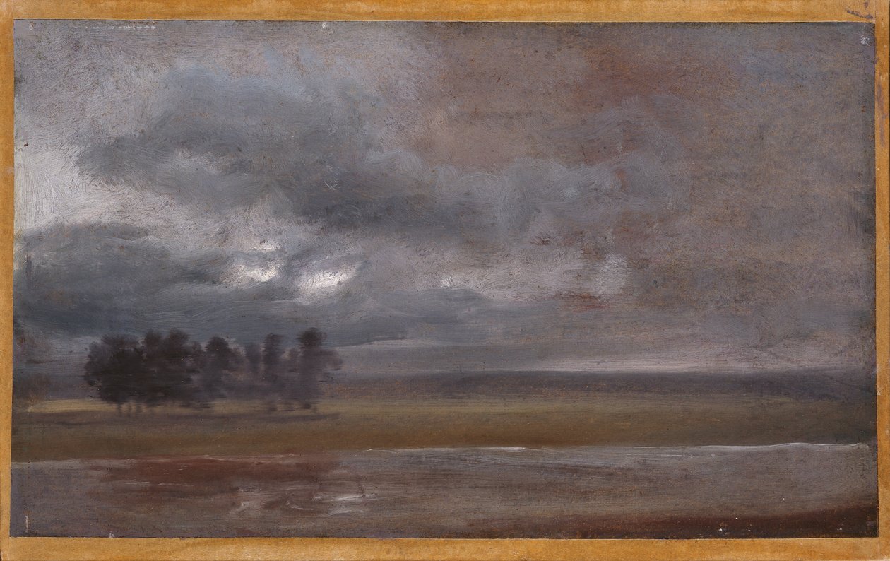 Elbe Yağmurda by Johan Christian Dahl