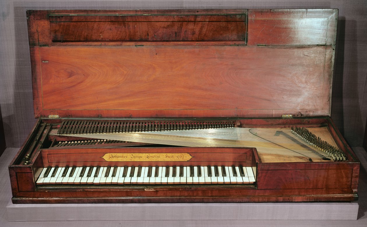 Kare piyano, 1767 by Johan Christoph Zumpe