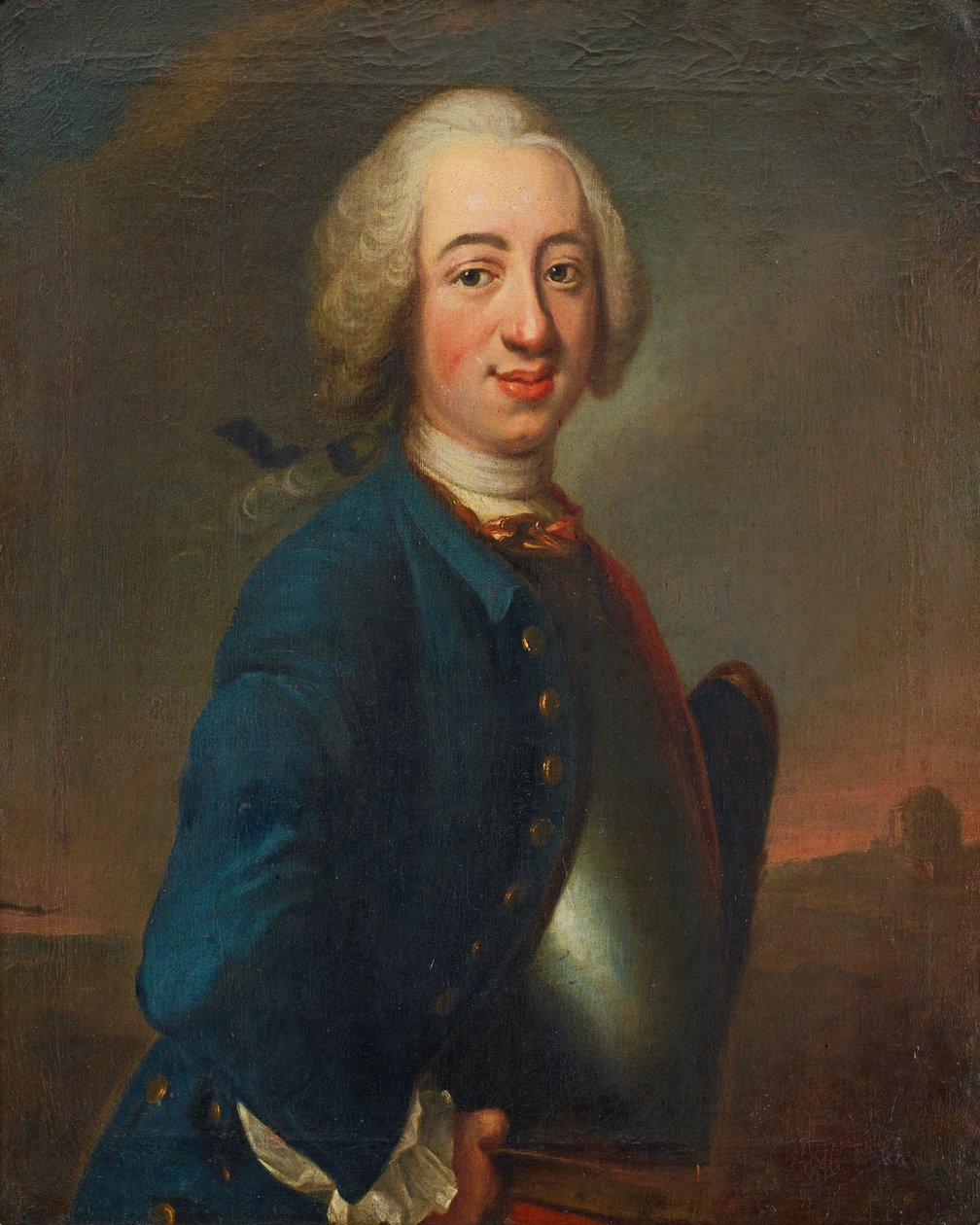 Johan Henrik Scheffel (1690-1781). Genç bir memurun portresi by Johan Henrik Scheffel