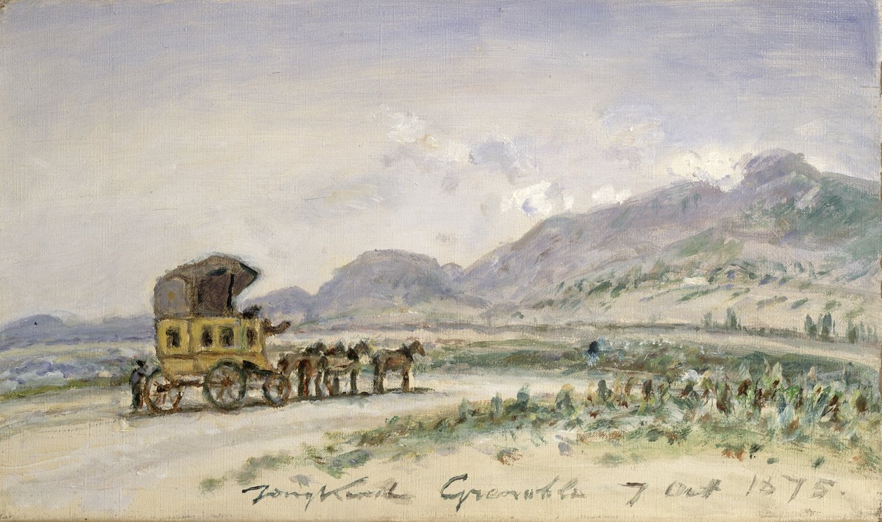 Grenoble'dan Sassenage'e Gayret, 7 Ekim 1875 by Johan Barthold Jongkind