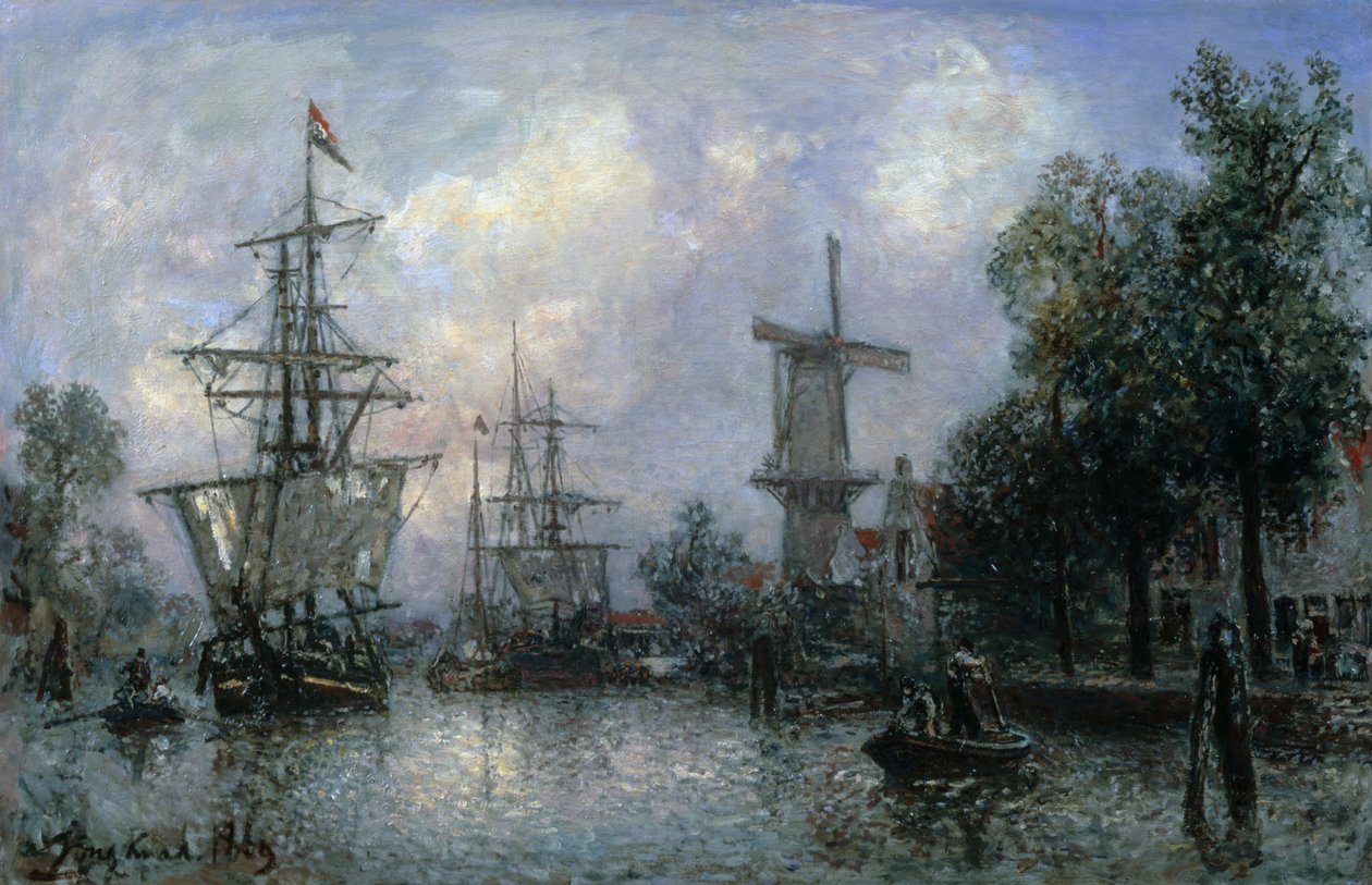 Rotterdam Limanı by Johan Barthold Jongkind