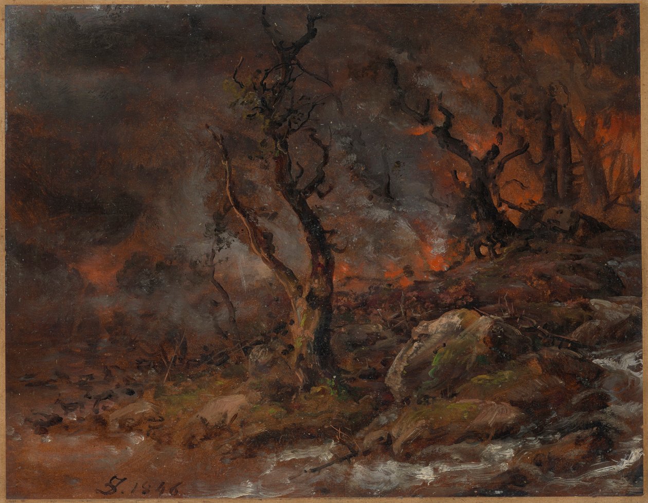 Orman yangını by Johan Christian Dahl