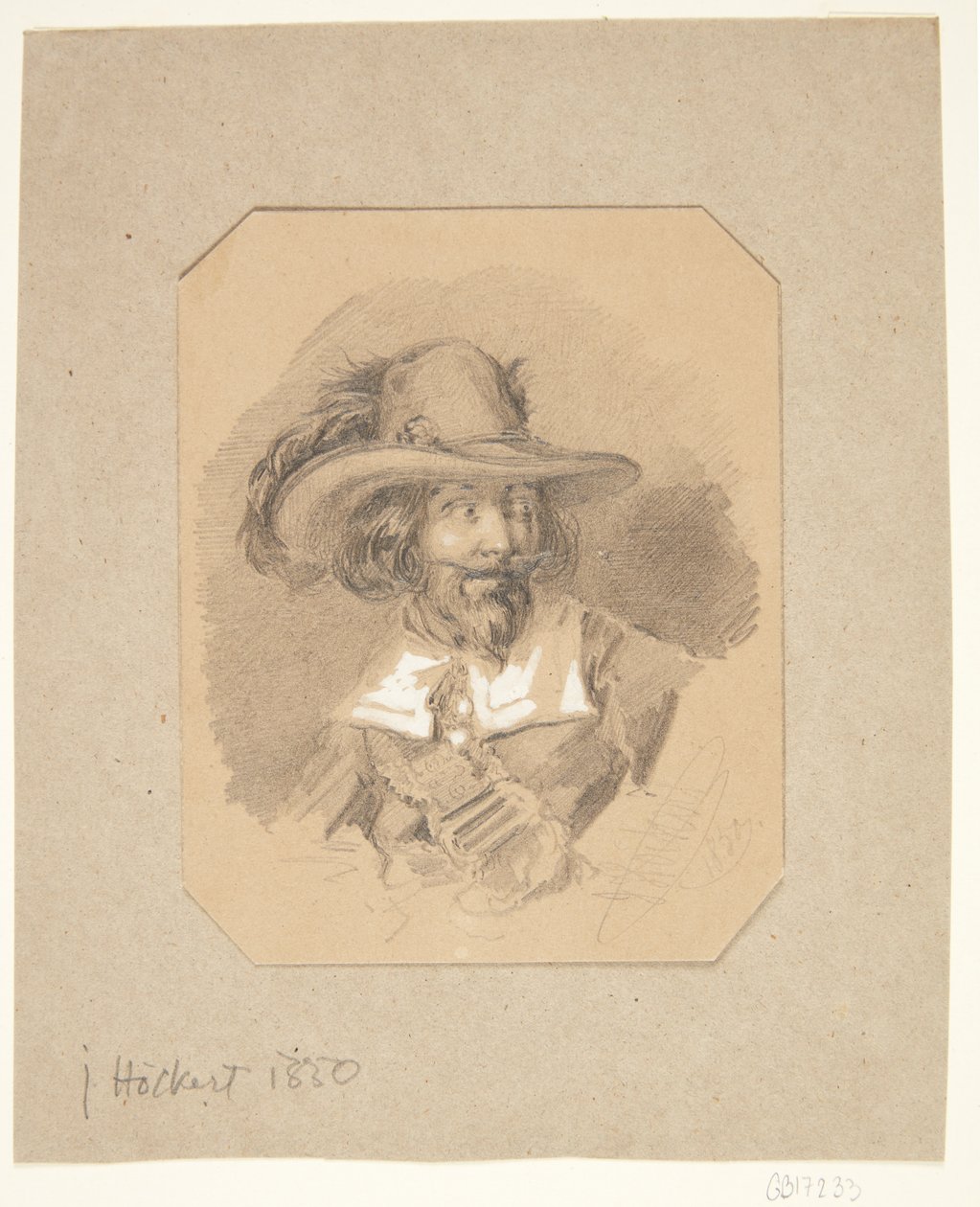 adam portresi by Johan Fredrik Hockert