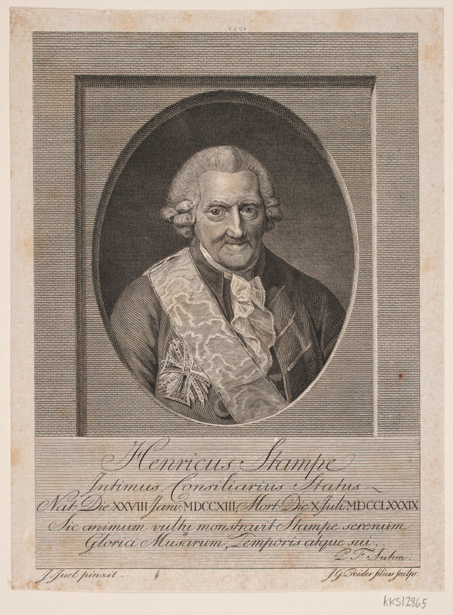 Henrik Stampe by Johan Georg Preisler