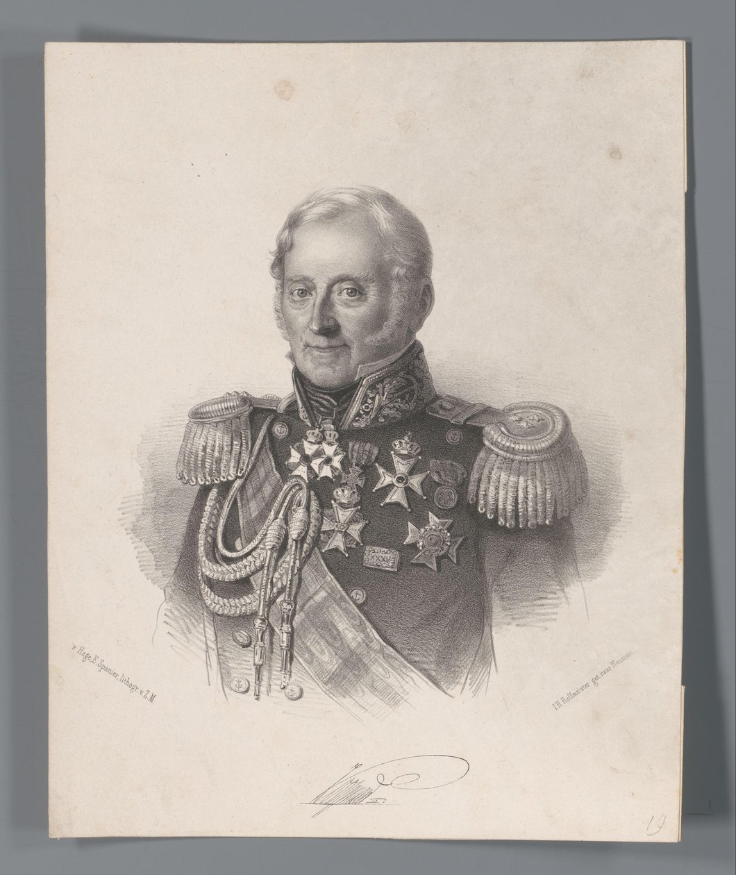 Jan Coenraad Koopman'ın Portresi by Johan Hendrik Hoffmeister