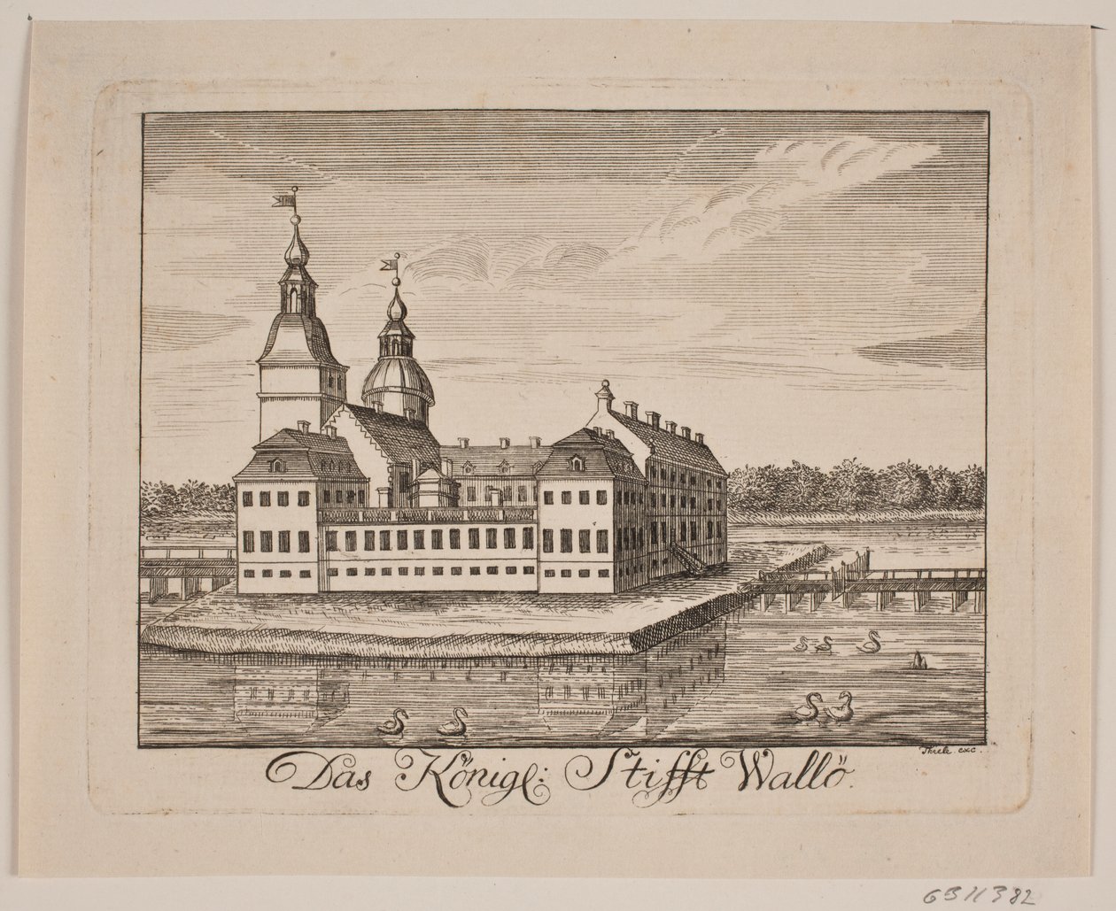 Vallø Kalesi by Johan Herman Thiele
