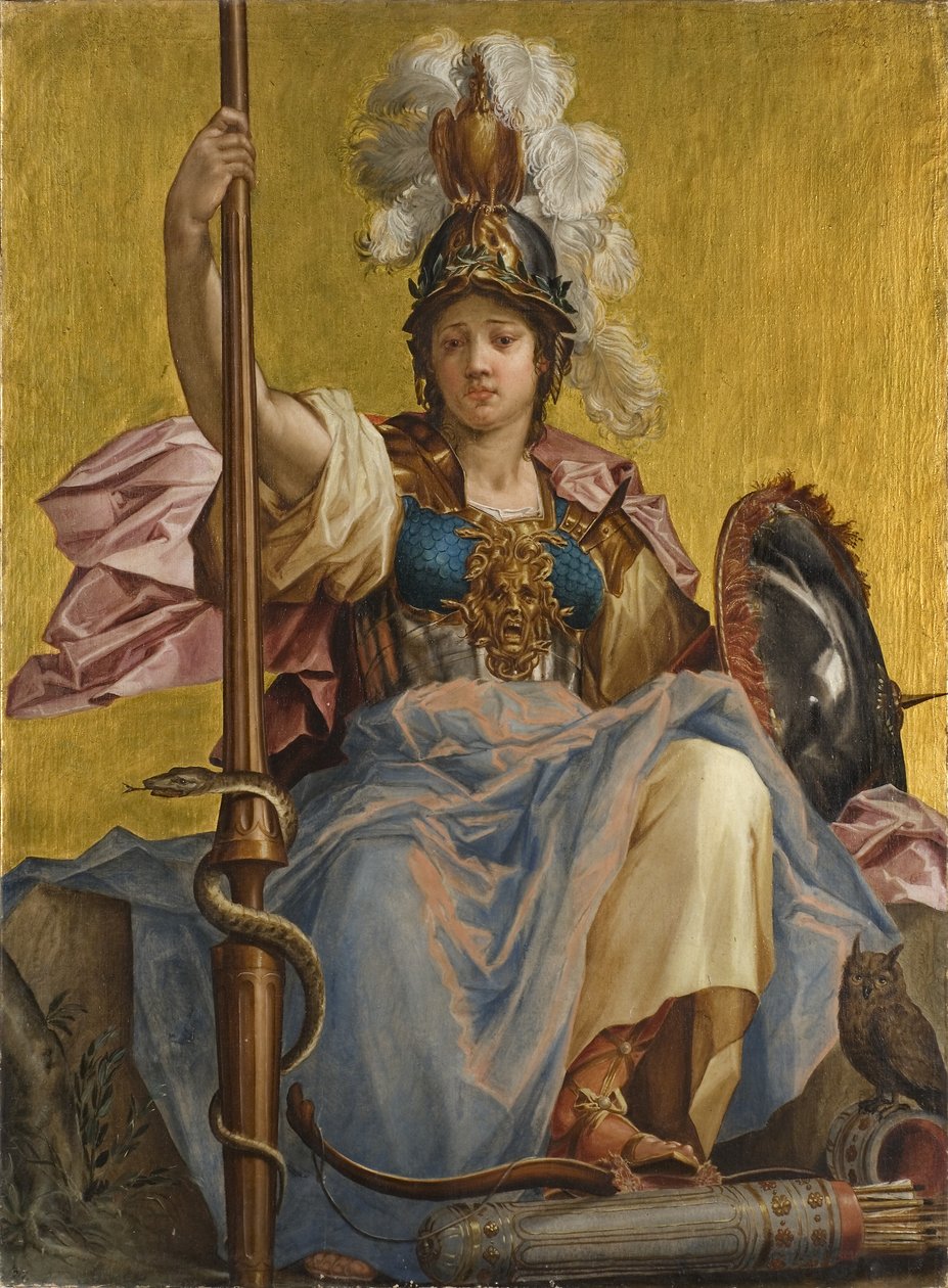 Minerva (tuval üzerine yağlı boya) by Johan Sylvius