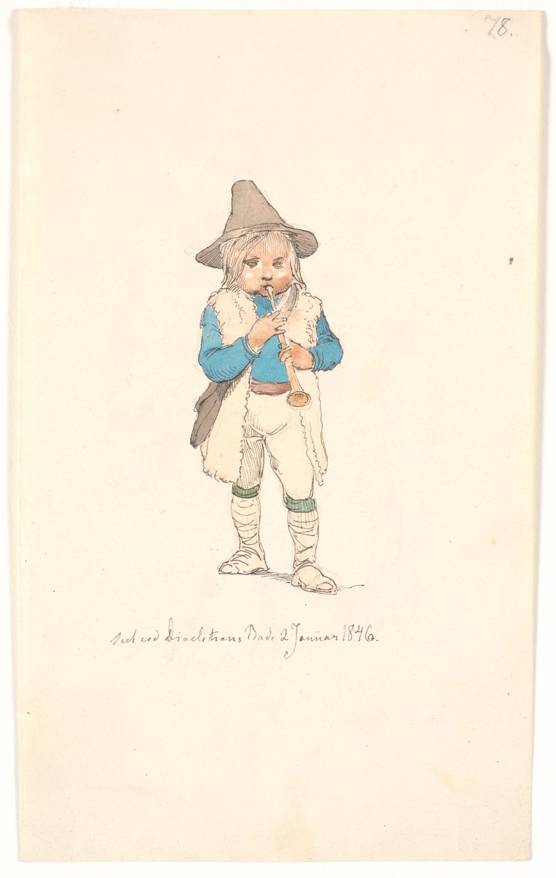 Lille "pifferaro" by Johan Thomas Lundbye