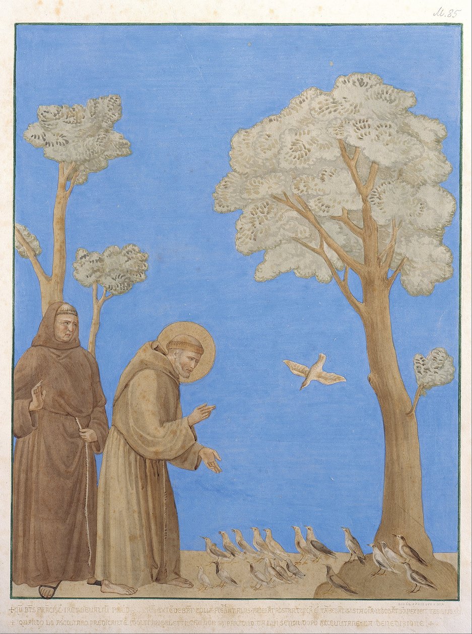 Aziz Francis Kuşlara Vaaz Veriyor by Johann Anton Ramboux