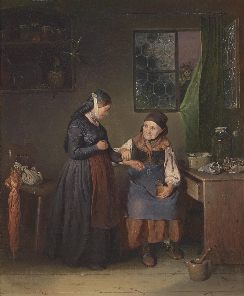 ot kadında by Johann Baptist Wengler