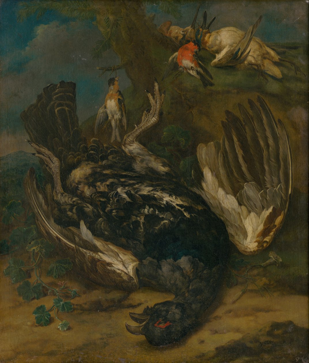 Sağır bir adamla natürmort by Johann Georg de Hamilton  