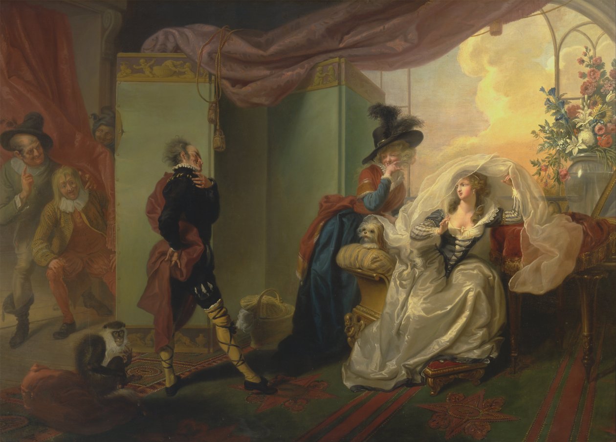 Olivia, Maria ve Malvolio, Twelfth Night, Act III, Scene iv