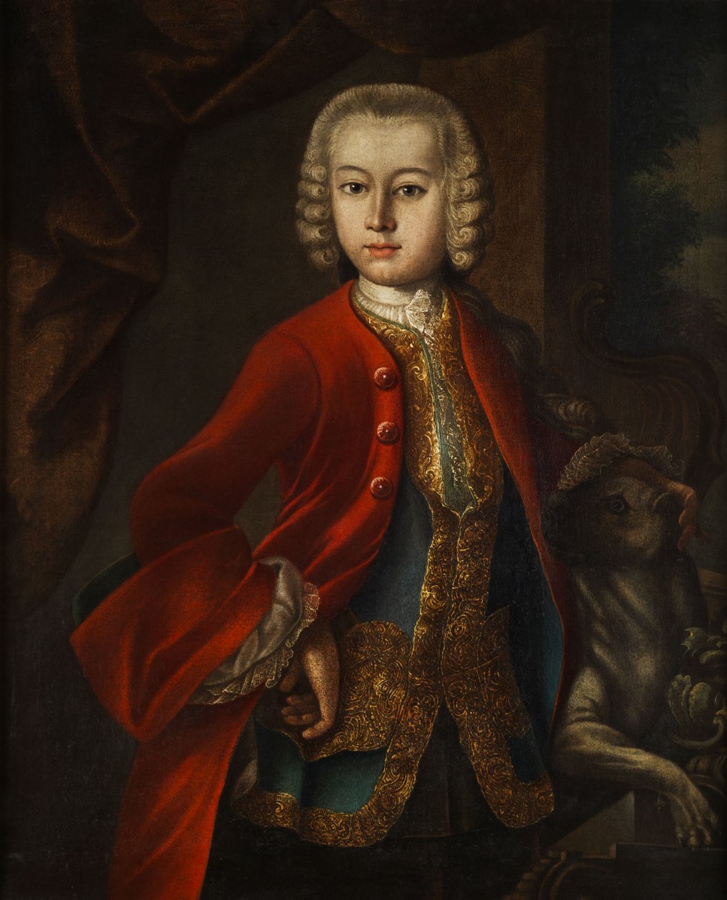 Bir çocuğun mahkeme portresi by Johann Michael Franz