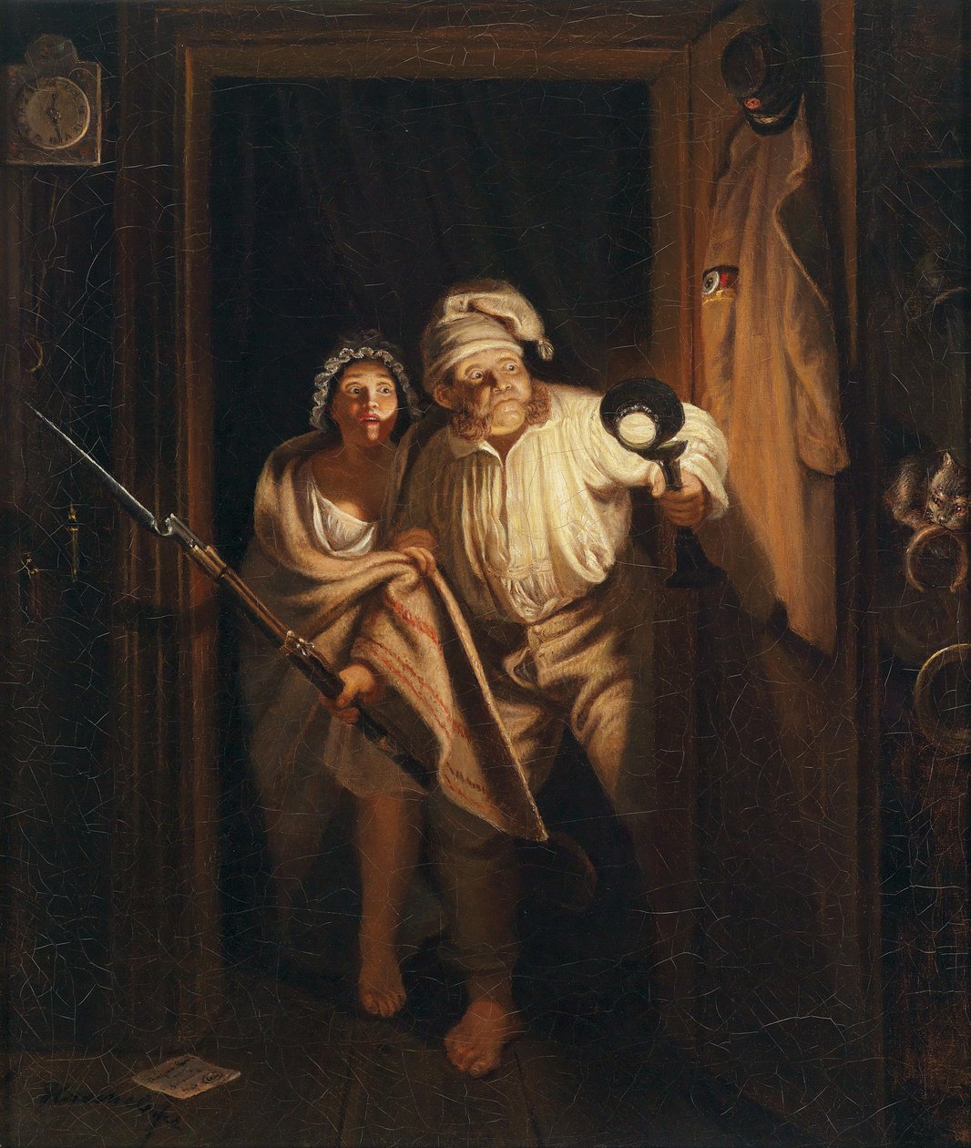 Die gestörte Nachtruhe by Johann Peter Hasenclever