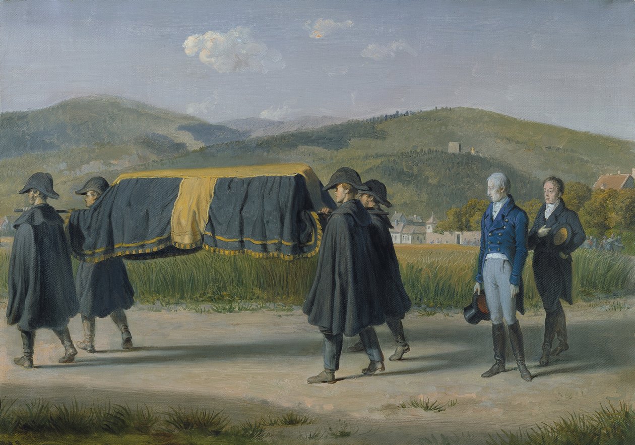 Avusturya İmparatoru I. Franz fakir bir adamın tabutunu takip ediyor by Johann Peter Krafft