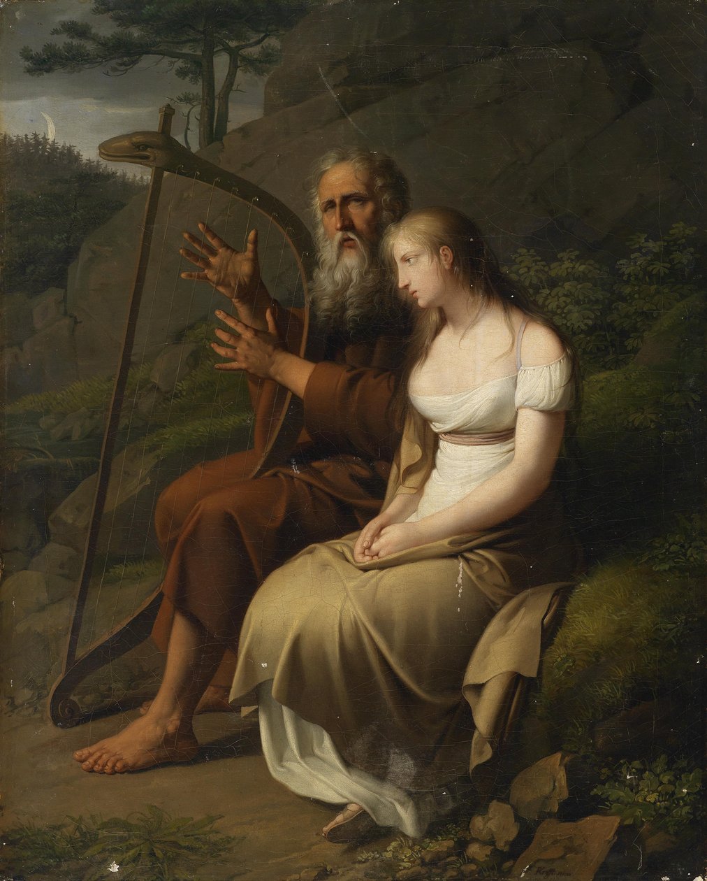Ossian ve Malvina by Johann Peter Krafft