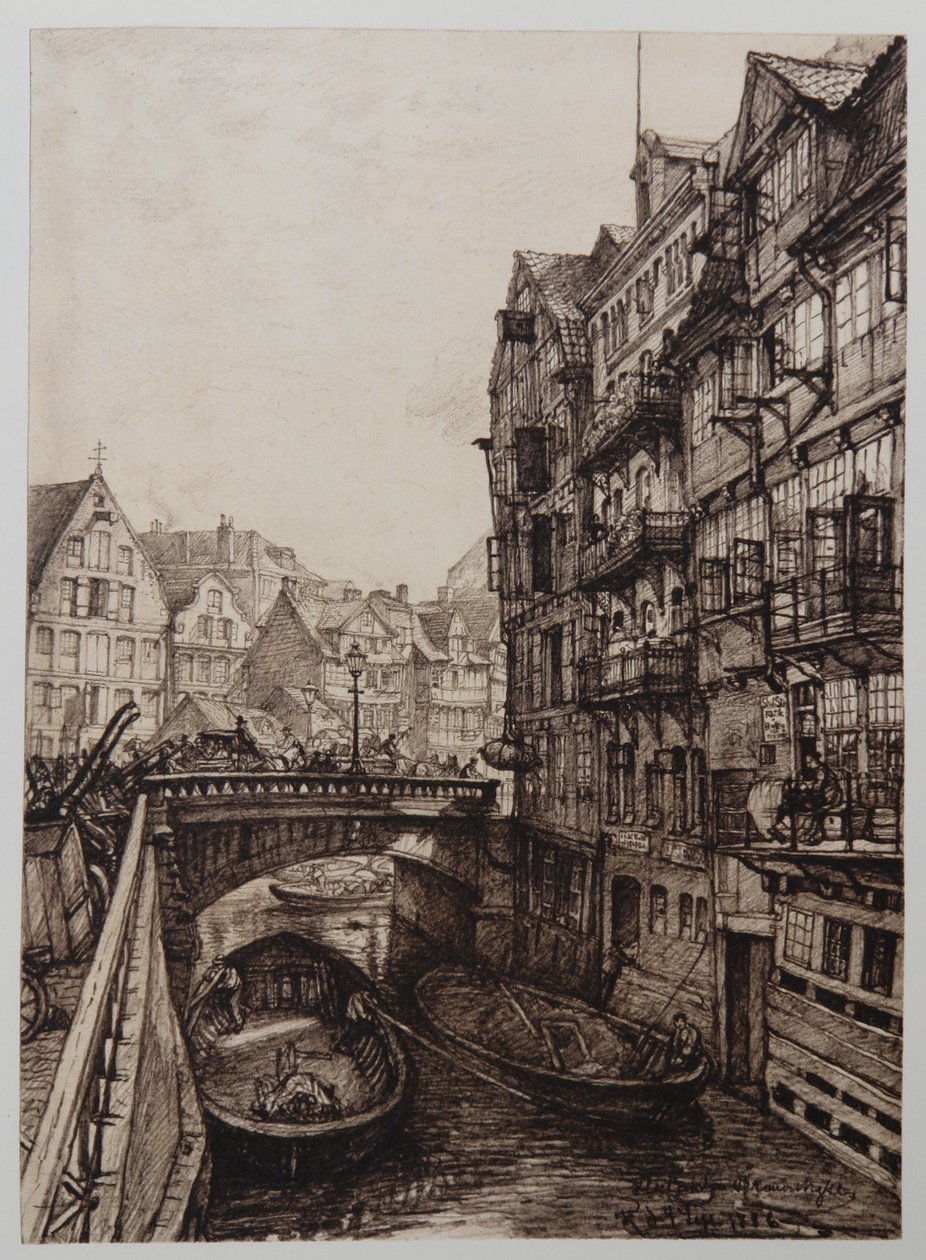 Fleet-an-der-Brauerstrasse by Johann Theobald Riefesell