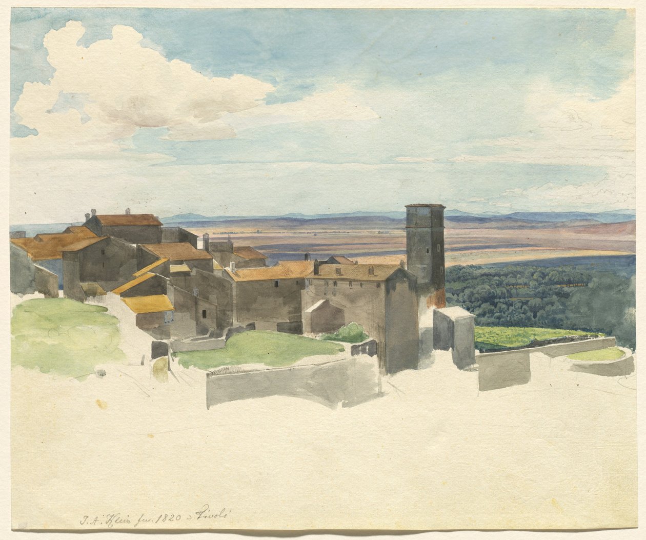 Tivoli ve Roma Campagna by Johann Adam Klein