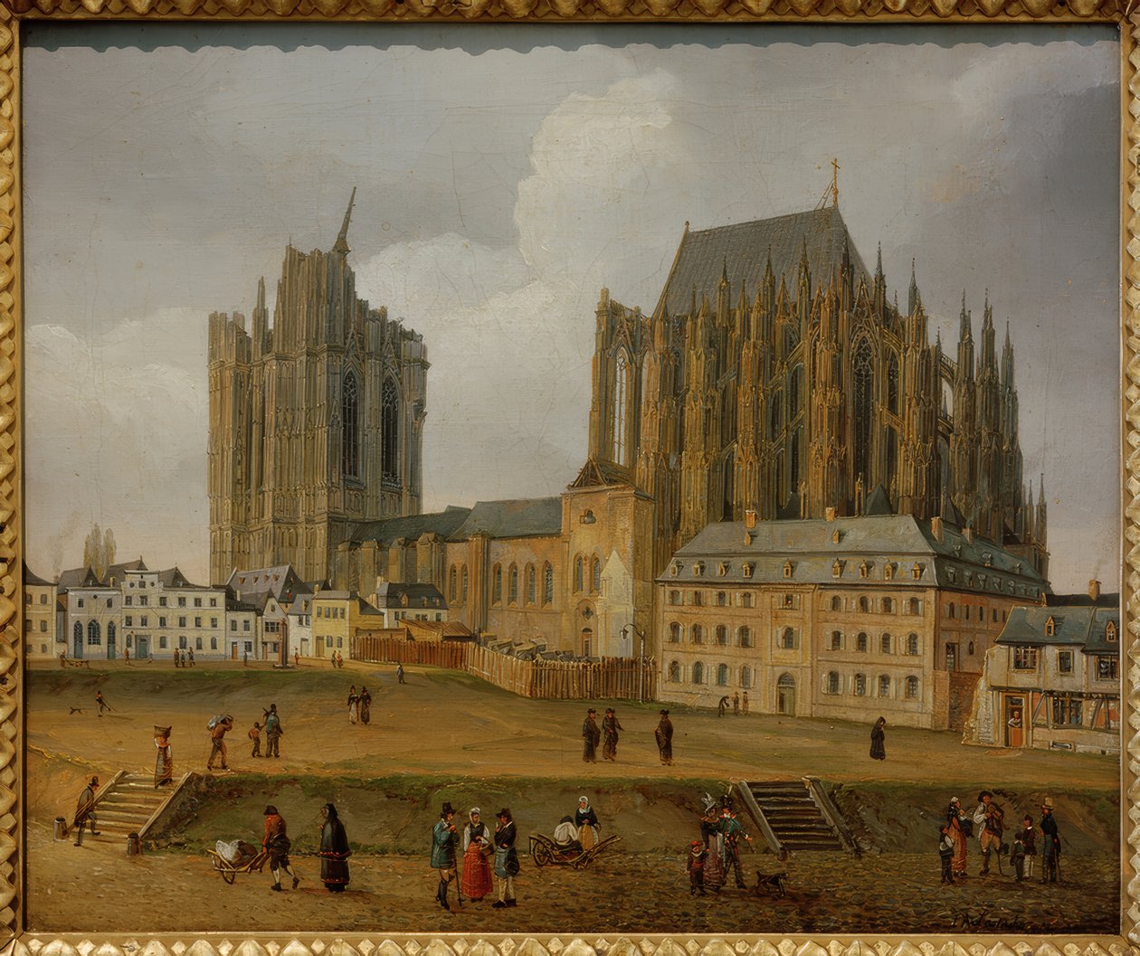 güneydoğudan Köln Katedrali by Johann Adolf Lasinsky