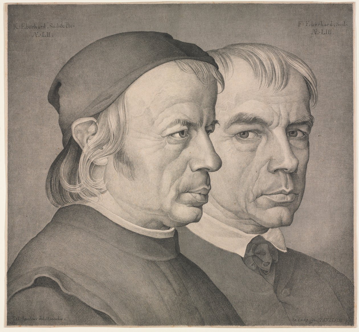 Eberhard Kardeşler, 1822. by Johann Anton Ramboux