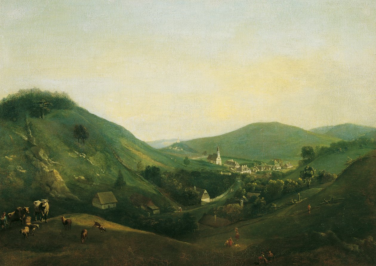 Kalksburg yakınlarındaki manzara by Johann Christian Brand