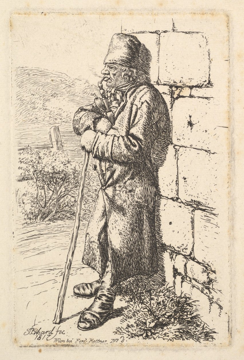 Tütün İçen, 1817. by Johann Christian Erhard