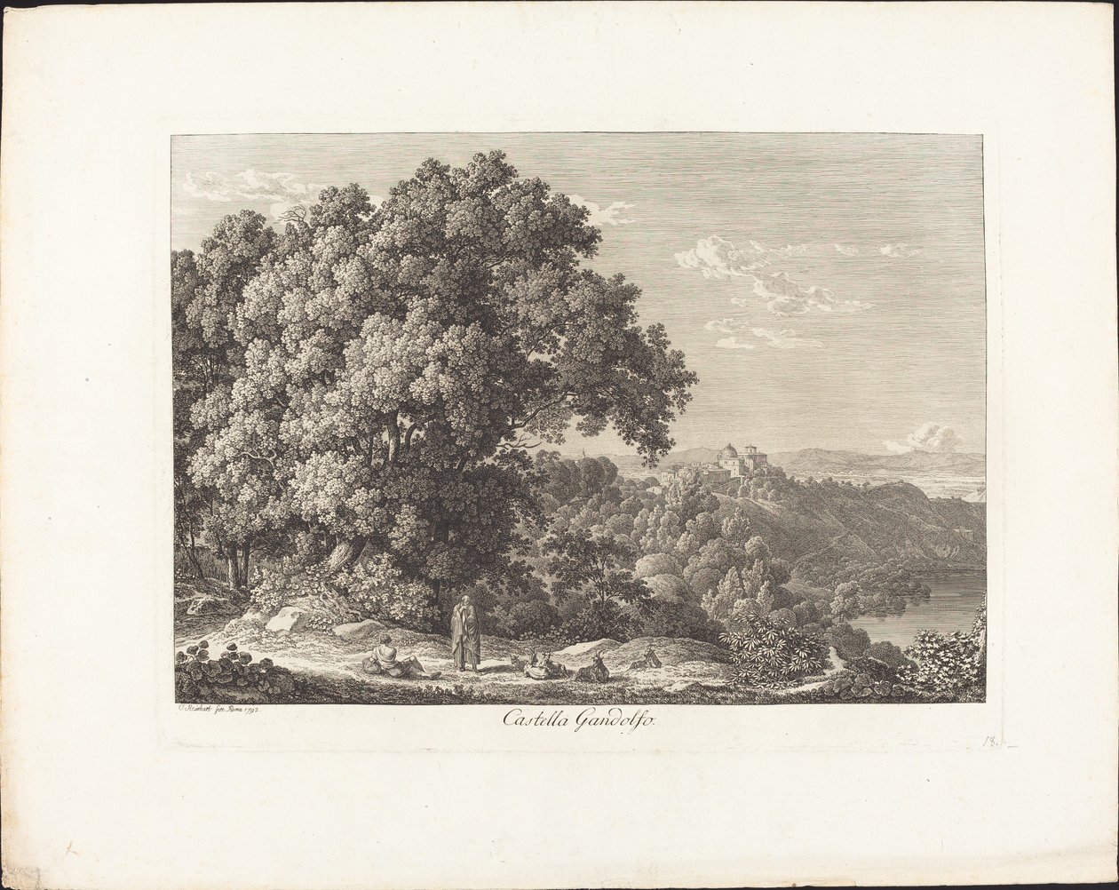 Castella Gandolfo by Johann Christian Reinhart