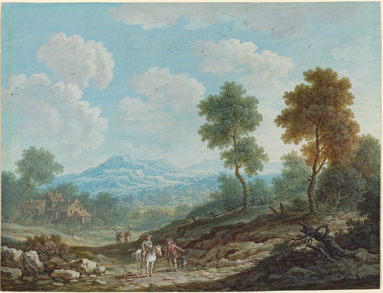 Geniş Vadideki Gezginler by Johann Christoph Dietzsch