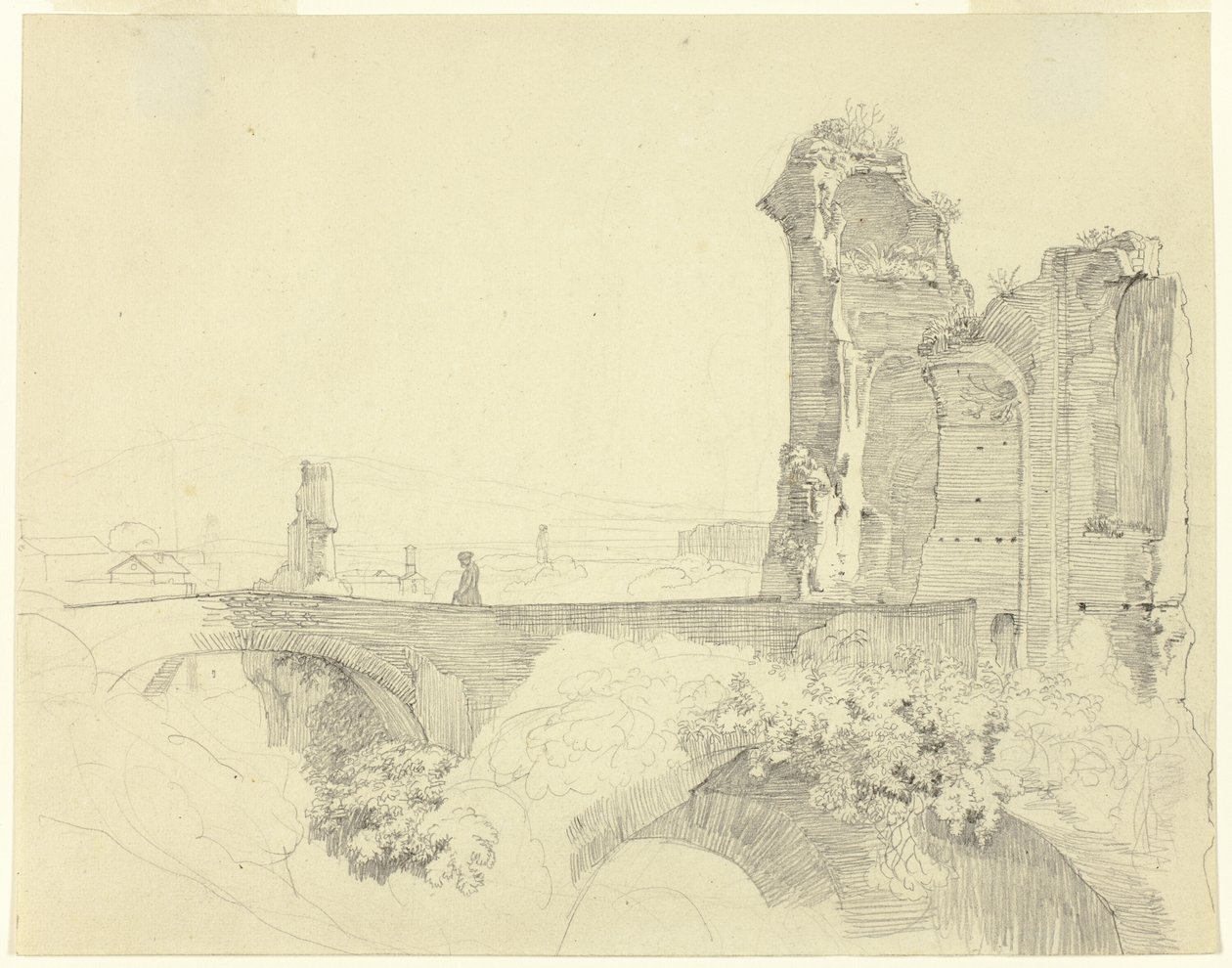 Köprü ve Yıkık Kule by Johann Christoph Erhard