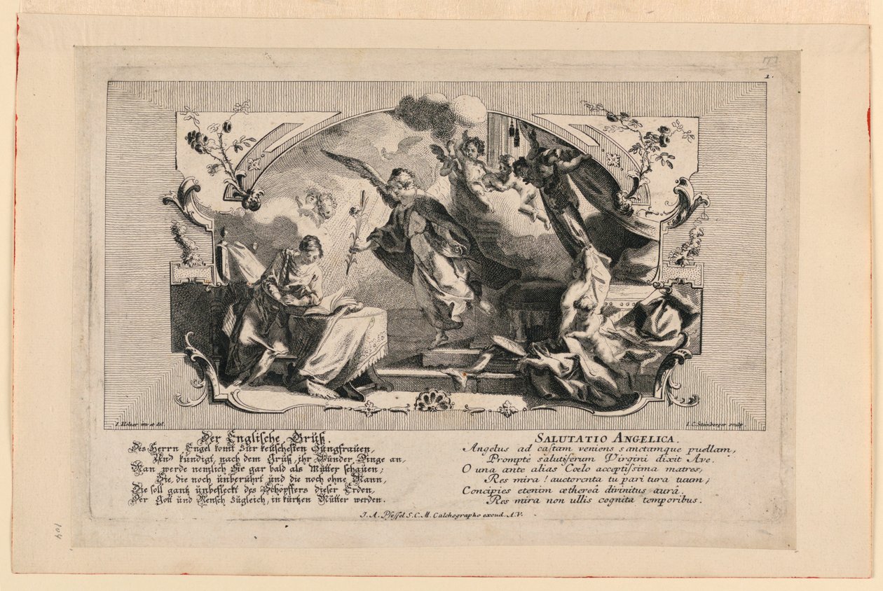 bir meleğin selamı by Johann Evangelist Holzer