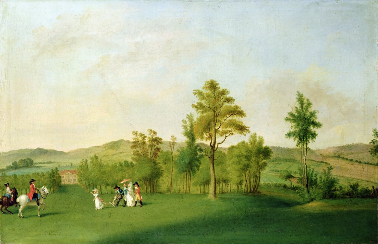 Figürlü Manzara by Johann F.A. school of Tischbein
