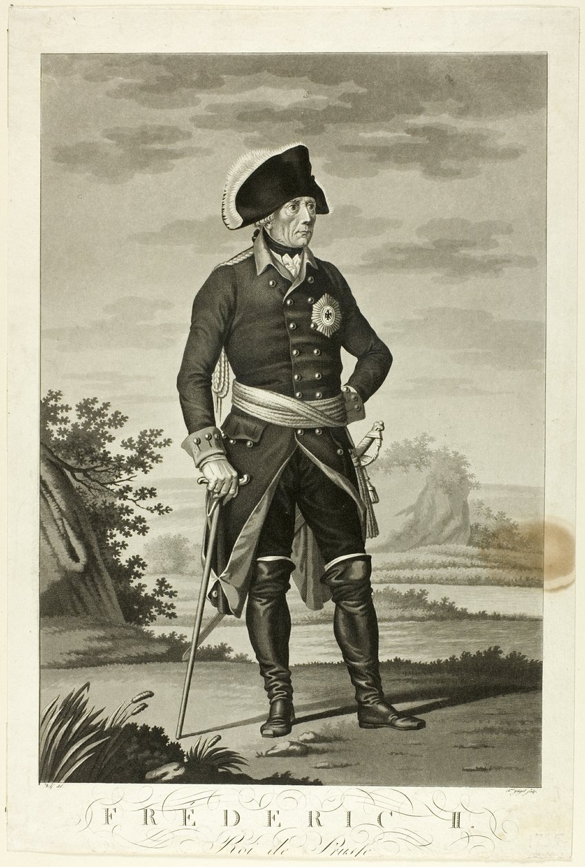 Prusya Kralı II. Friedrich by Johann Friedrich Jügel