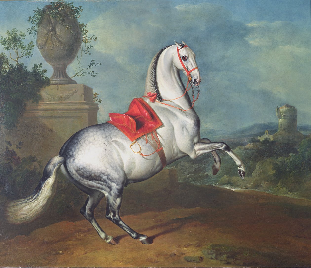 Dapple Grey Dörtnala by Johann Georg Hamilton