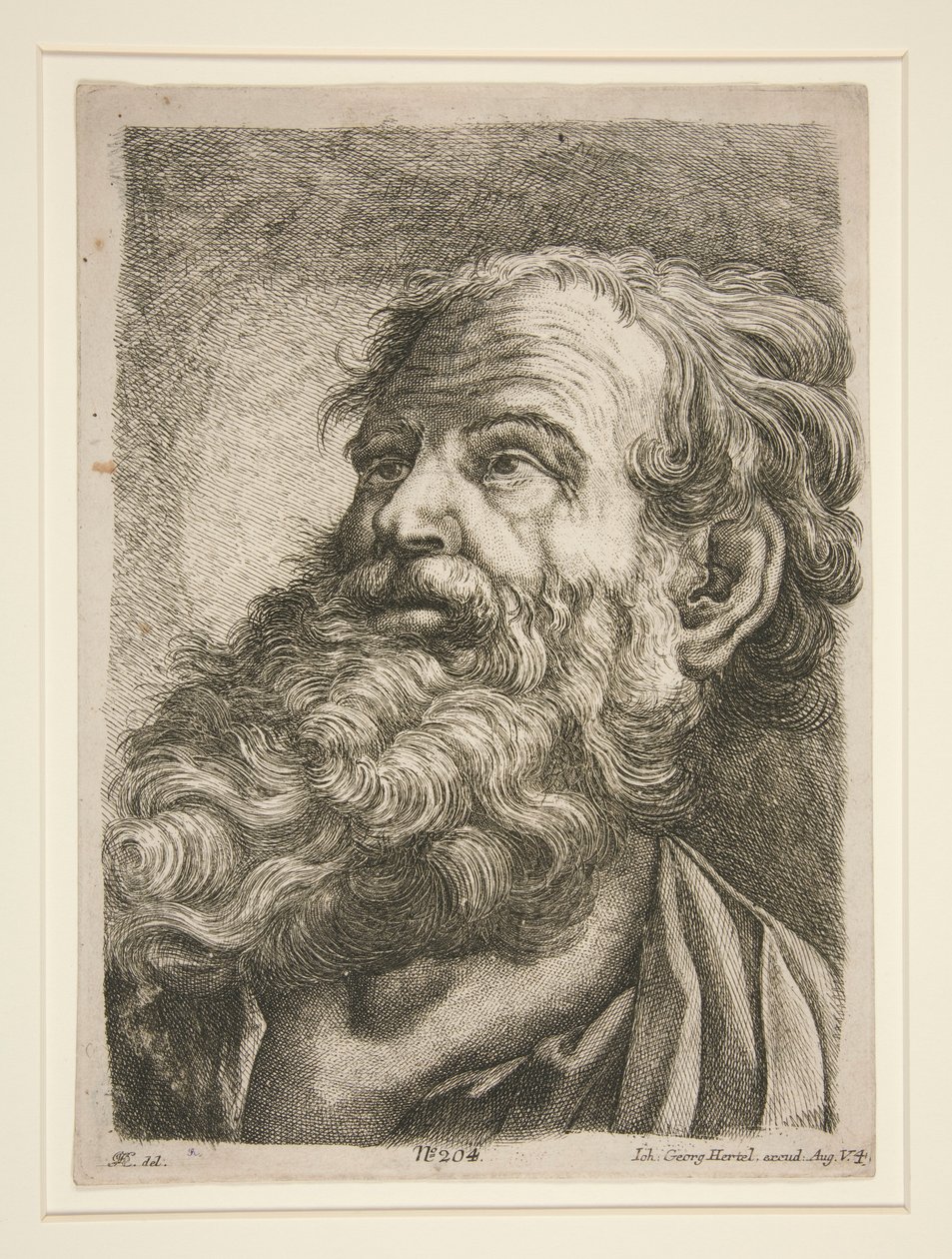 Erkek Baş (Bir Havarinin?) by Johann Georg Hertel