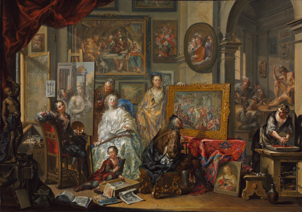 Sanatçının Stüdyosu by Johann Georg Platzer