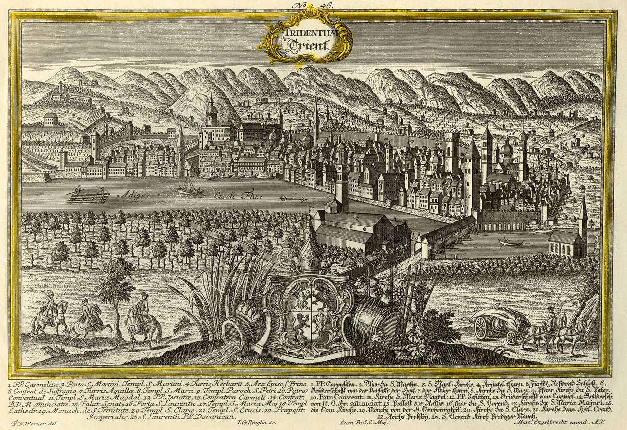 Trent, c1740. by Johann Georg Ringlin