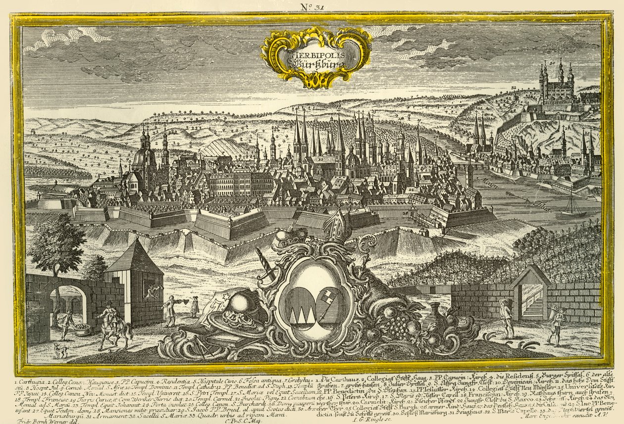 Würzburg, c1740. by Johann Georg Ringlin