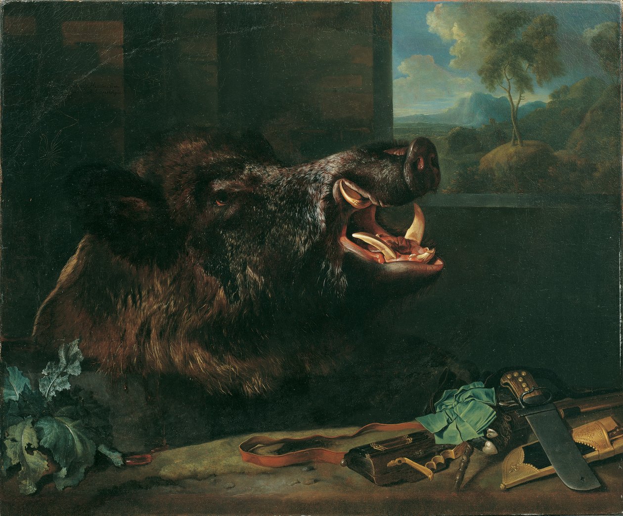 domuz natürmort by Johann Georg de Hamilton