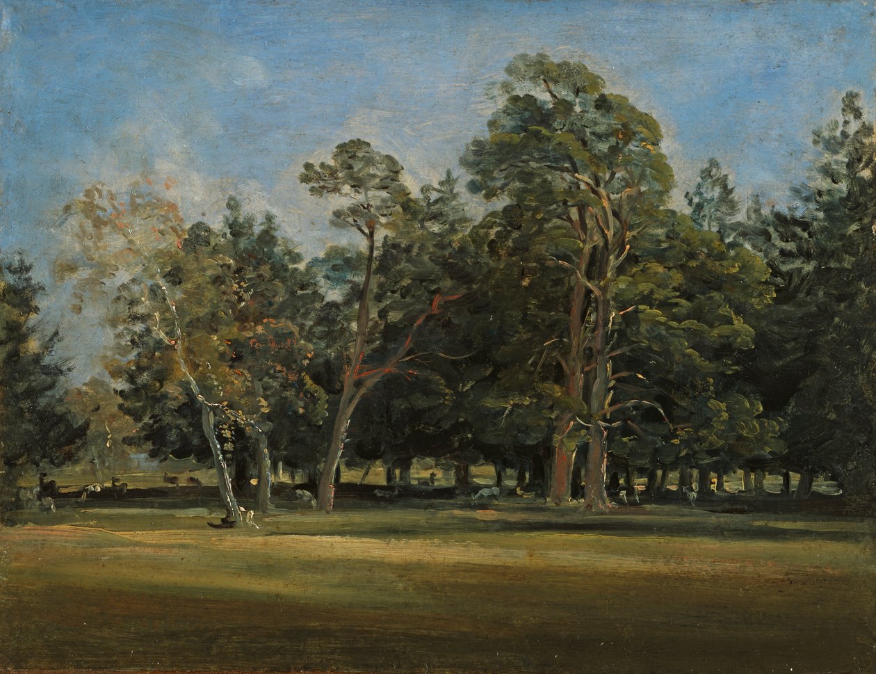 Münih yakınlarındaki Hirschgarten by Johann Georg von Dillis