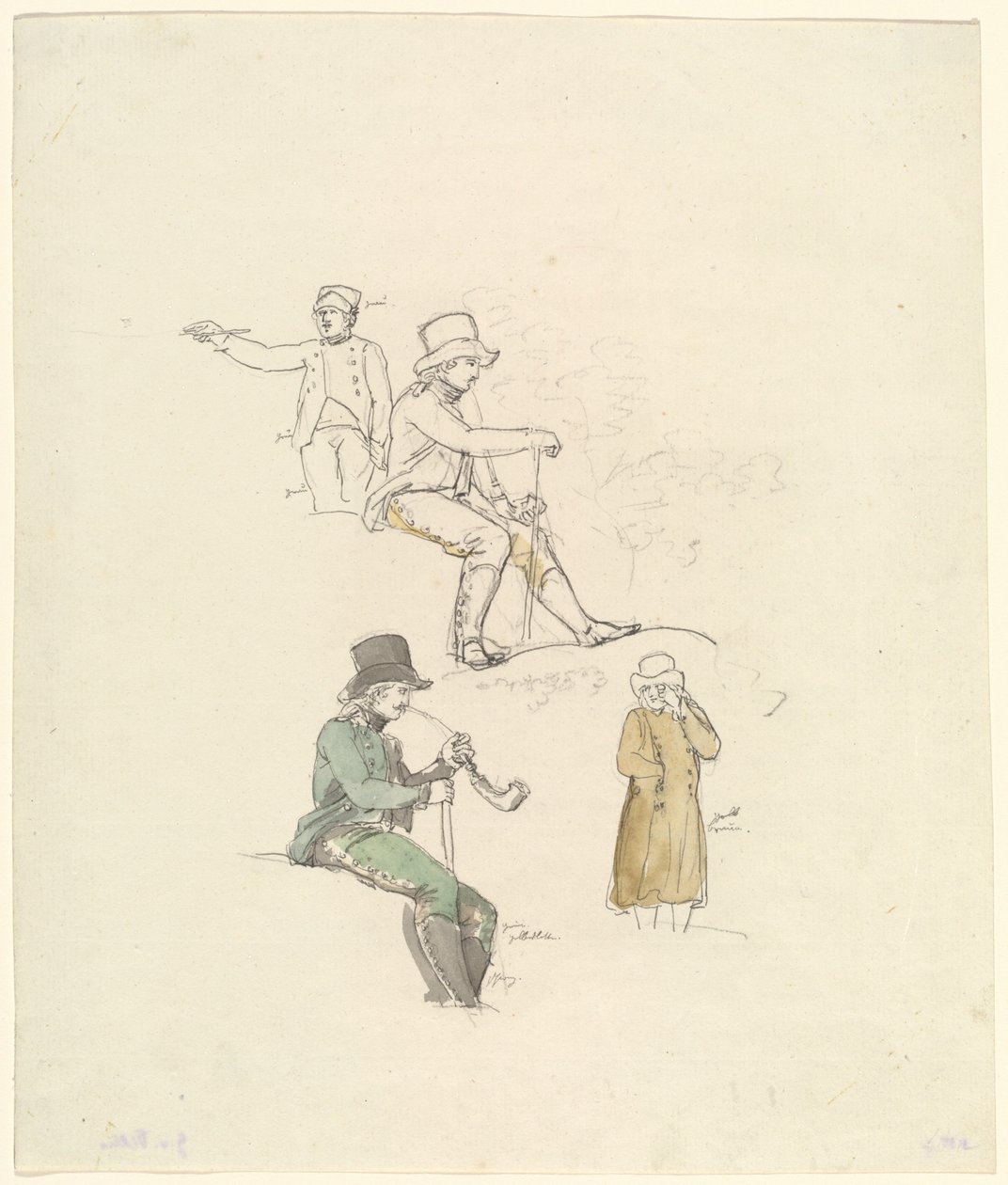 Figür Çalışmaları, 1801. by Johann Georg von Dillis