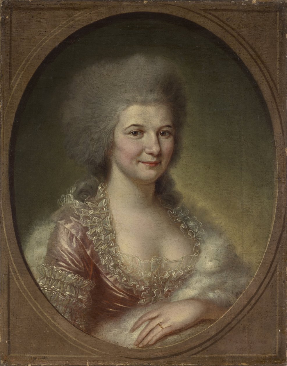 Seçim mahkemesinde bekleyen kadın by Johann Georg von Edlinger