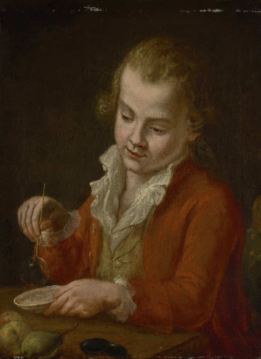 Sabun köpüğü olan çocuk by Johann Georg von Edlinger