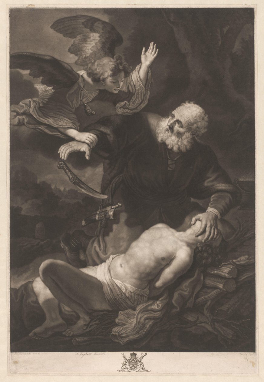 İbrahim'in kurban edilmesi by Johann Gottfried Haid