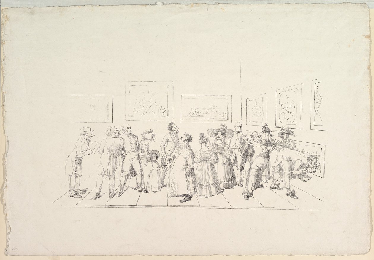 Bir Sergide Halk, 1831. by Johann Gottfried Schadow