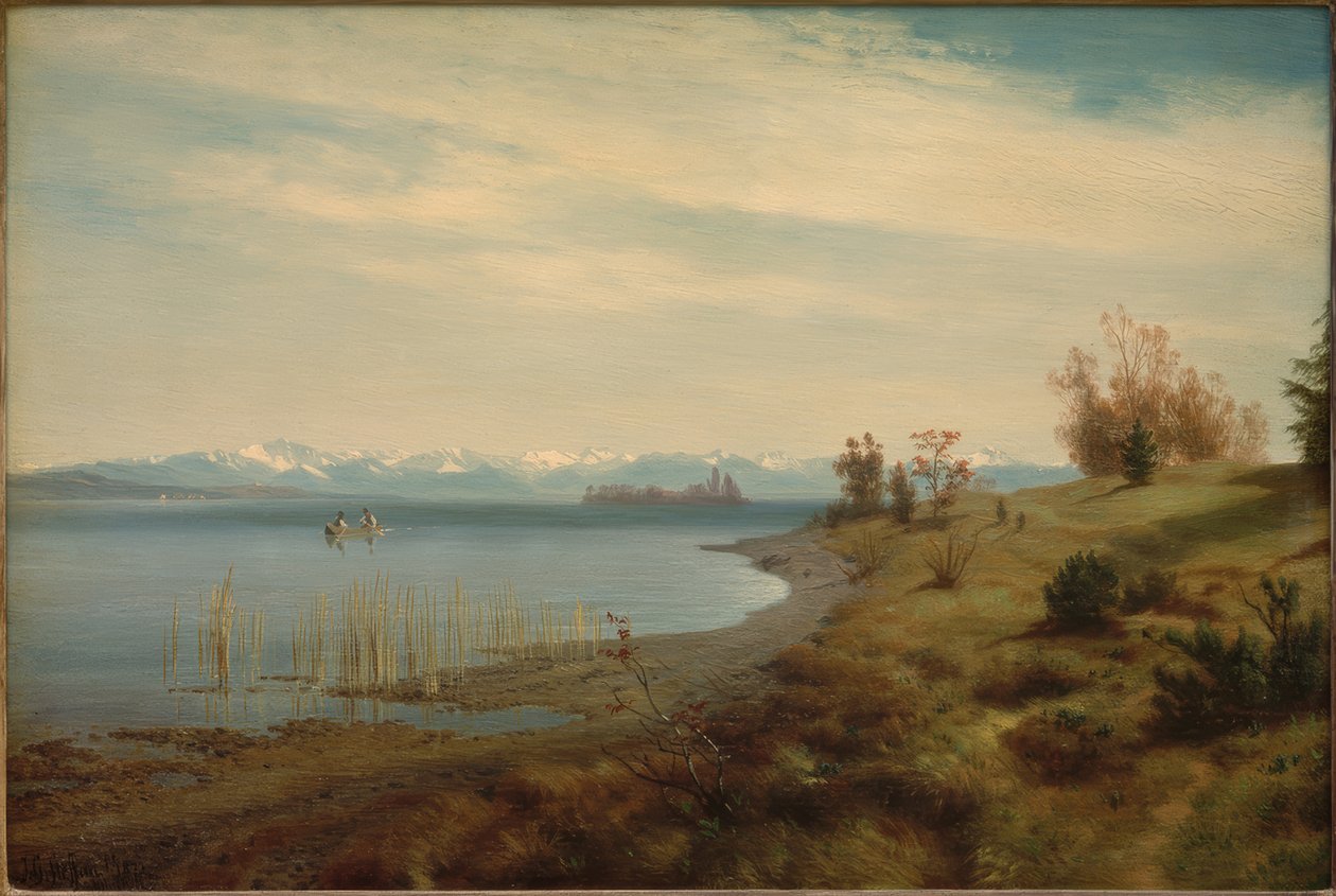 Vorfrühling am Starnberger See by Johann Gottfried Steffan