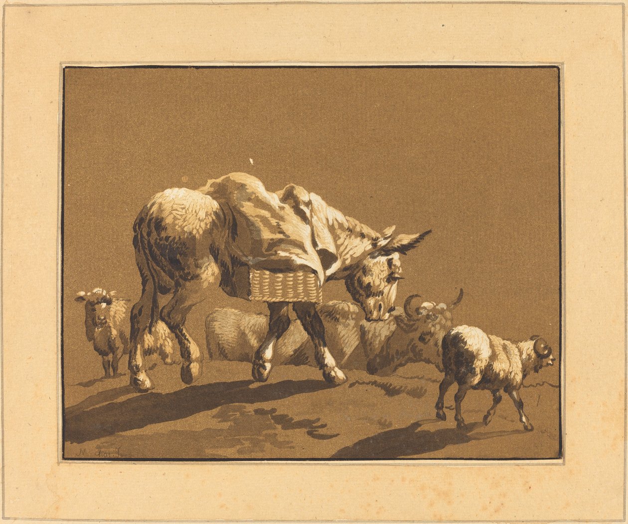 Eşek by Johann Gottlieb Prestel after Joseph Wagner
