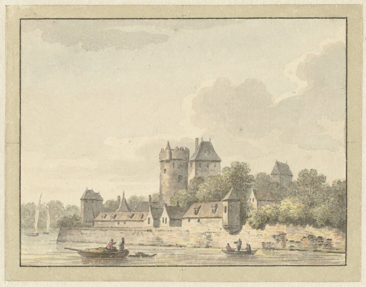 Kasteel Kuilenburg by Johann Heinrich Muntz